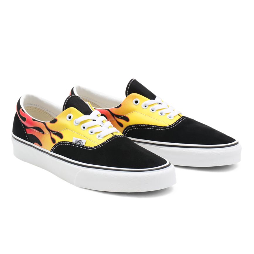 Vans Flame Era Dam Svarta/Vita - Vans Classics Rea (TYPZW8731)